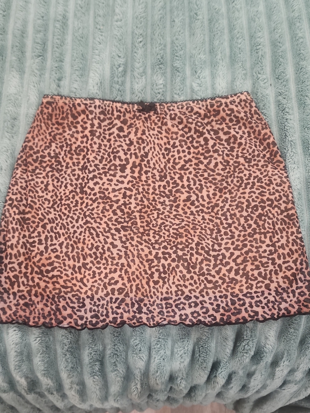 Shein Leopard Print Mini Skirt Like New